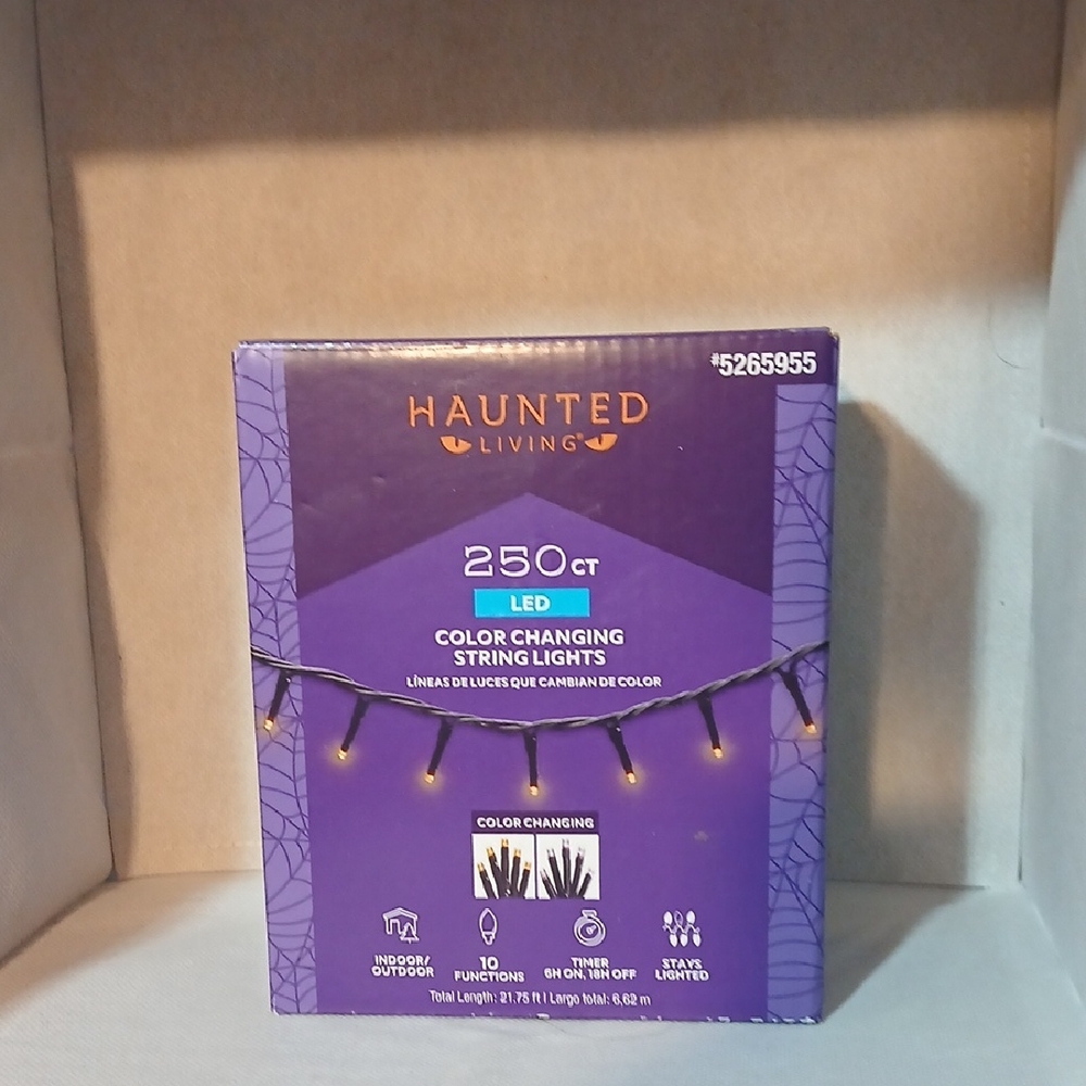 NWOT Haunted Living LED Color Changing String Lights